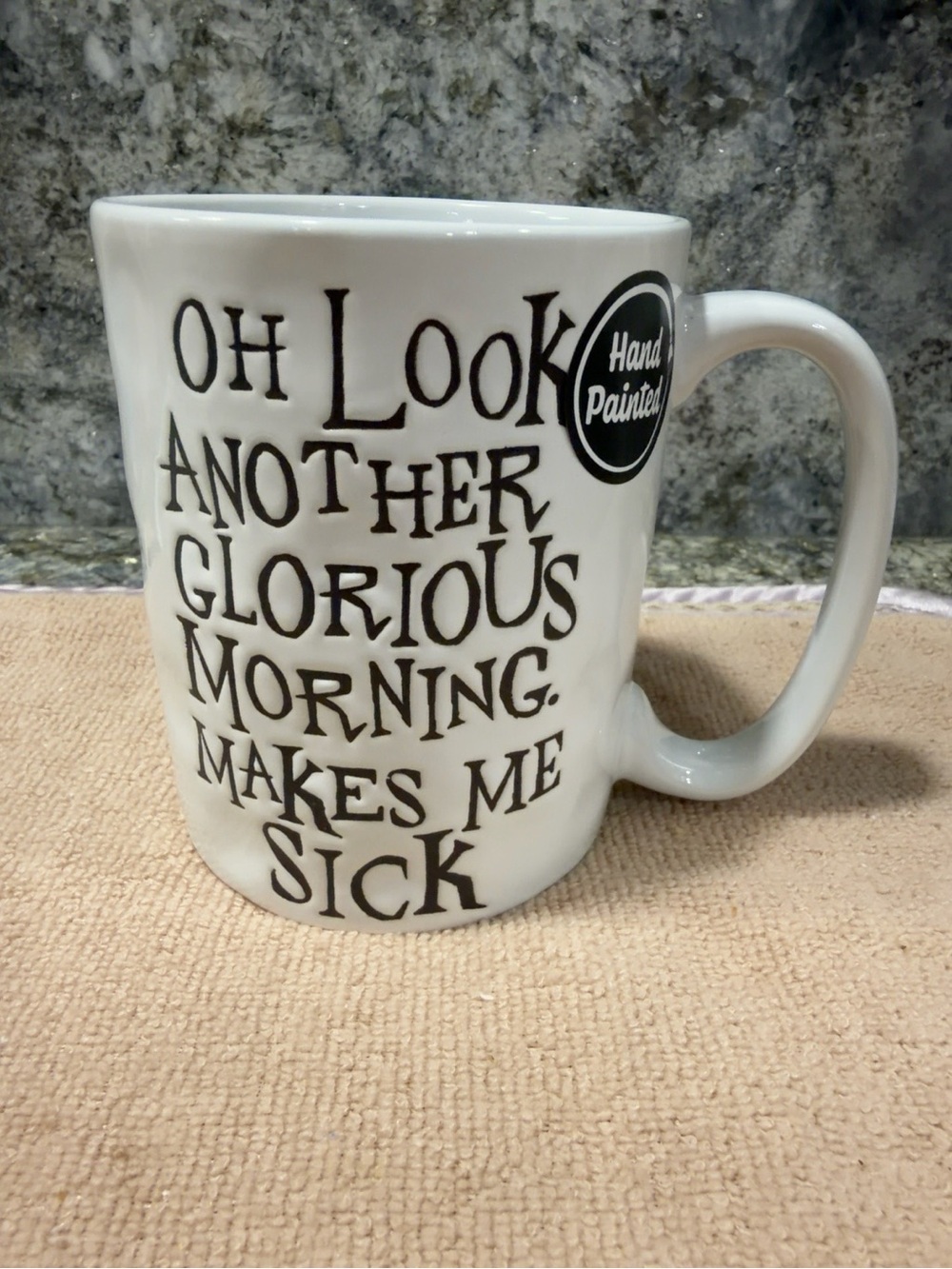 NWT Disney Hocus Pocus 17 oz Halloween Coffee Mug Hand Painted
